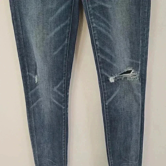 American Eagle Super Stretch High Rise Jegging Distressed Jeans Size 0 - Picture 3 of 9